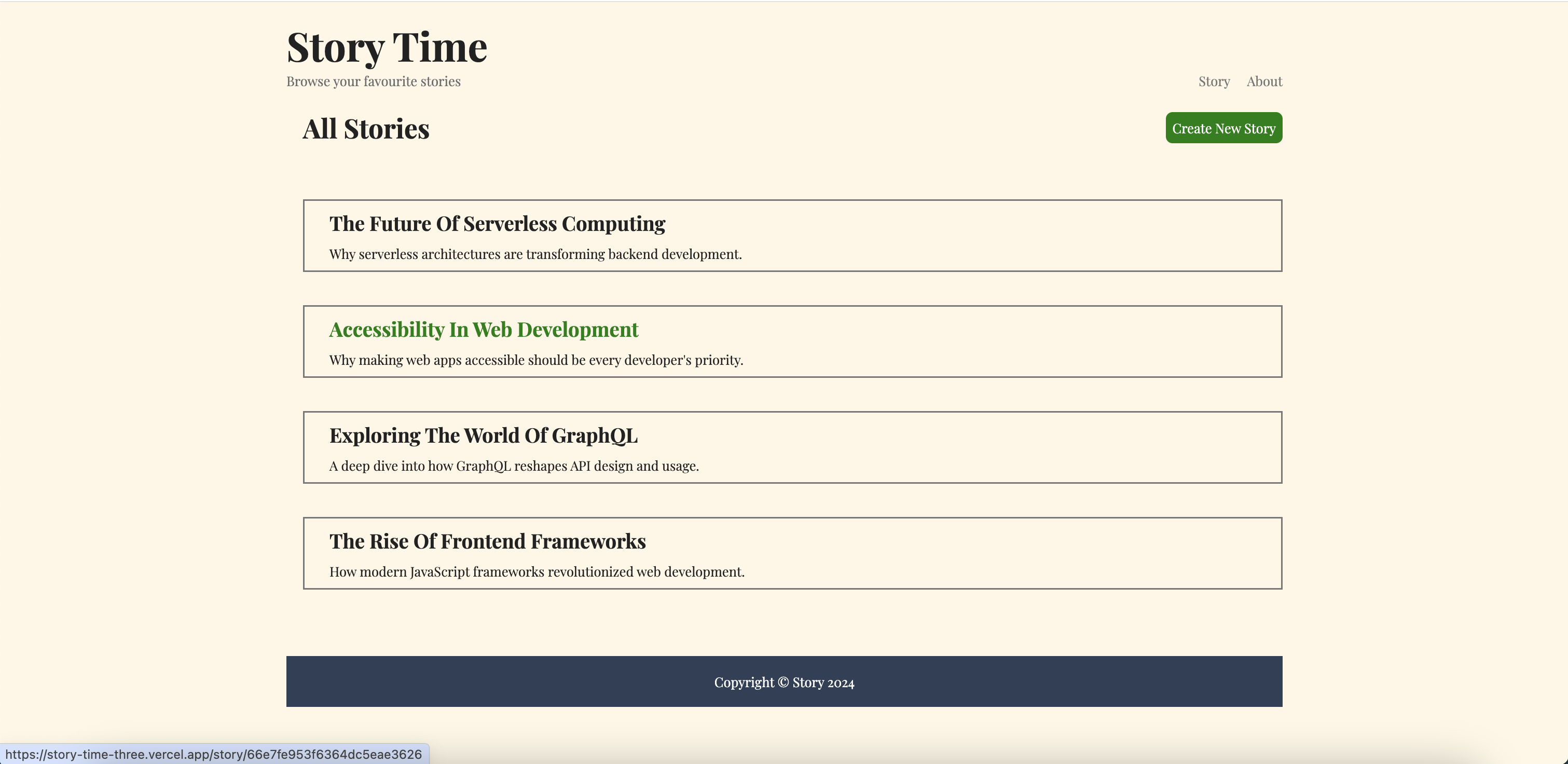 StoryTime : Browse your favourite stories