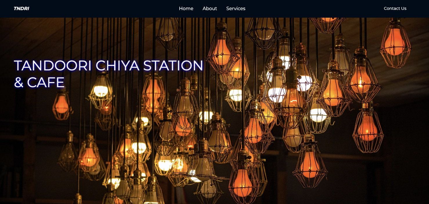 Portfolio Site for Cafe